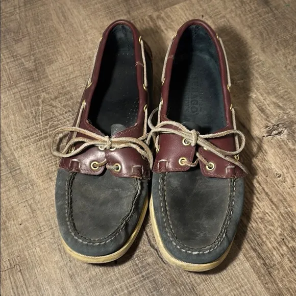 Sebago Designer Moccasins Brown and Black Classic Design