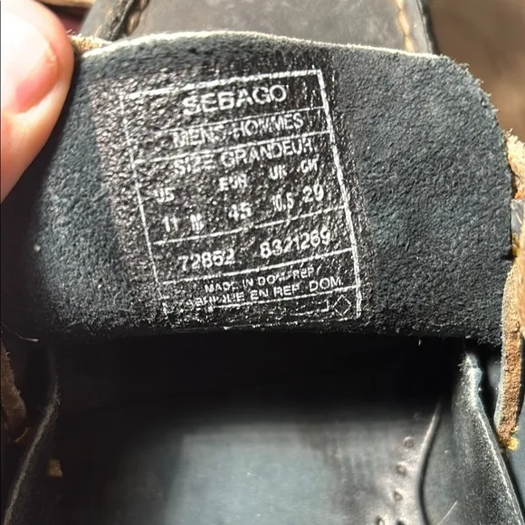 Sebago Designer Moccasins Brown and Black Classic Design