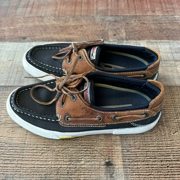 Sebago Docksides Men's Brown/Black Slip On Boat Shoes Size 6