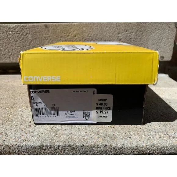 Simpsons x Converse I Will Not Waste Chalk Sneakers New In Box Toddler Size 8