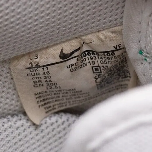Size 12 - Nike Air Force 1 PRM Low Green Grey Suede Black Leather (CI0065-100)