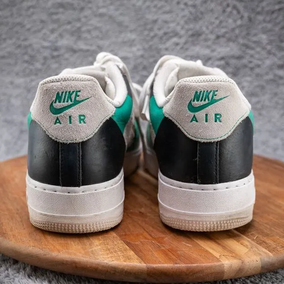 Size 12 - Nike Air Force 1 PRM Low Green Grey Suede Black Leather (CI0065-100)