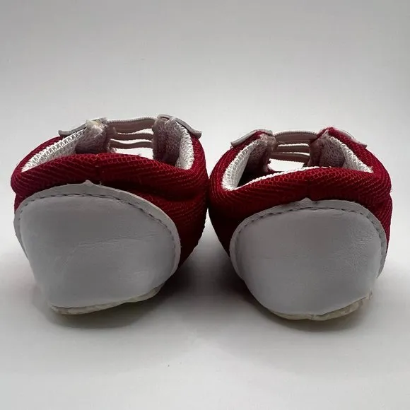 Size 3 Baby - Red and White Dolce &amp; Gabbana D&amp;G Athletic Bootie Shoes