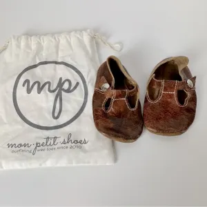 Size 5 SADDLE T-Straps‎ Mon Petit Shoes Leather