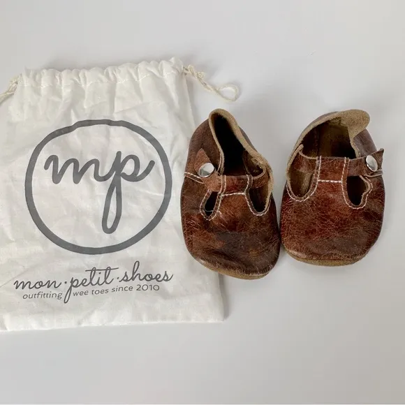 Size 5 SADDLE T-Straps‎ Mon Petit Shoes Leather