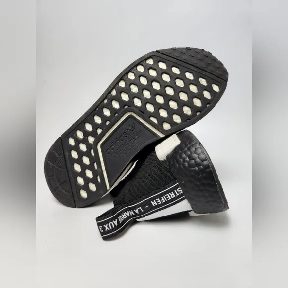 Size 6.5 - adidas NMD_CS1 Primeknit NMD Print - Black Running Shoes‎ Workout