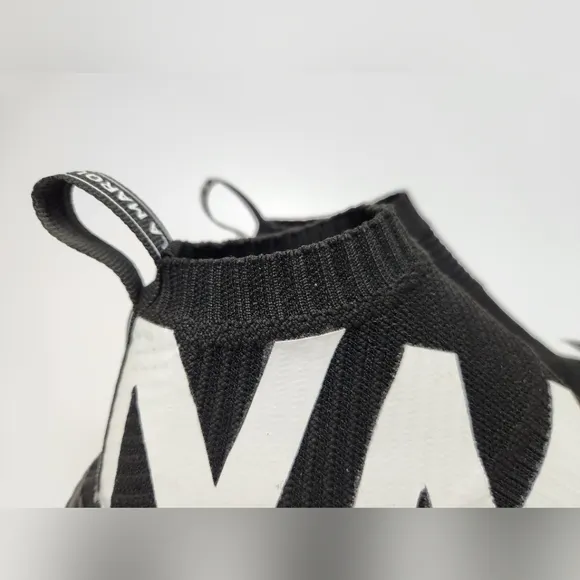 Size 6.5 - adidas NMD_CS1 Primeknit NMD Print - Black Running Shoes‎ Workout