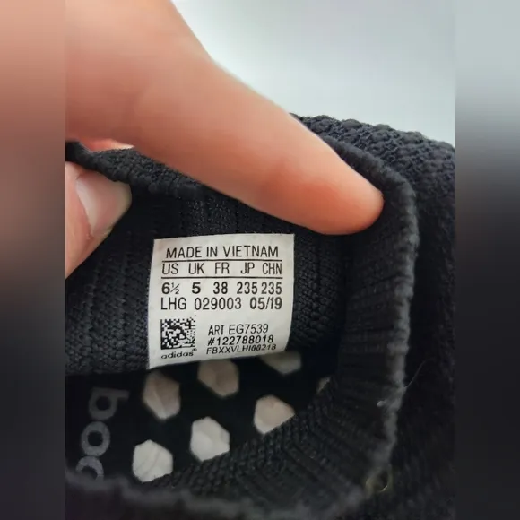 Size 6.5 - adidas NMD_CS1 Primeknit NMD Print - Black Running Shoes‎ Workout