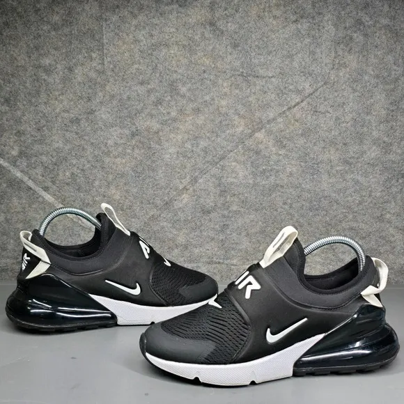 Size 6.5Y - Nike Air Max 270 Extreme J(GS) Kids Running Shoes Black White