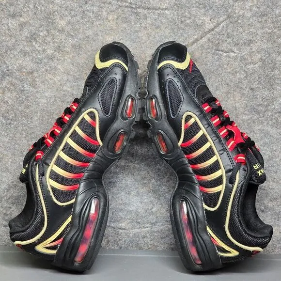 Size 7 - Nike Air Max Tailwind‎ 4 Men's Running Shoes Black Team Gold Red