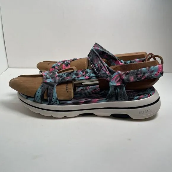 Skechers cali gear sandals multicolored women’s 10 ankle strap outdoor‎ walking.