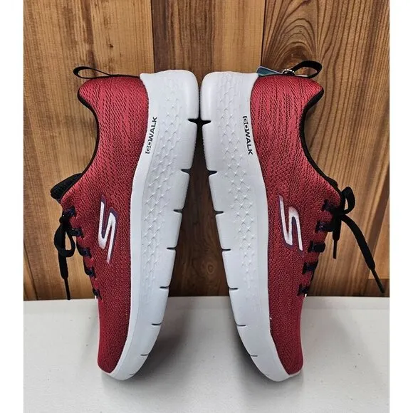 Skechers GoWalk Flex Quota Red Men's Athletic Shoes Size 8
