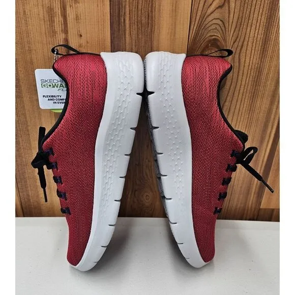 Skechers GoWalk Flex Quota Red Men's Athletic Shoes Size 8