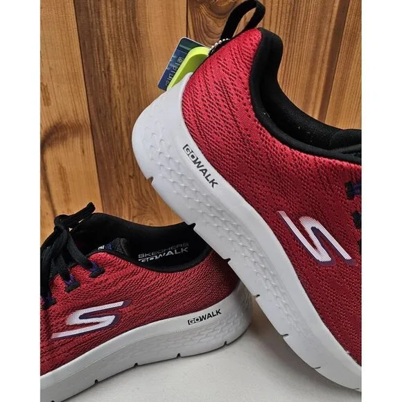Skechers GoWalk Flex Quota Red Men's Athletic Shoes Size 8