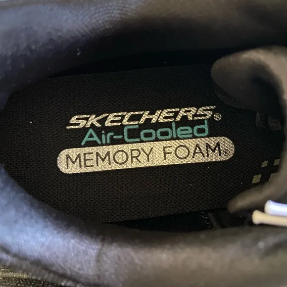 Skechers Men’s Air-Cooled Memory Foam Sneakers Black