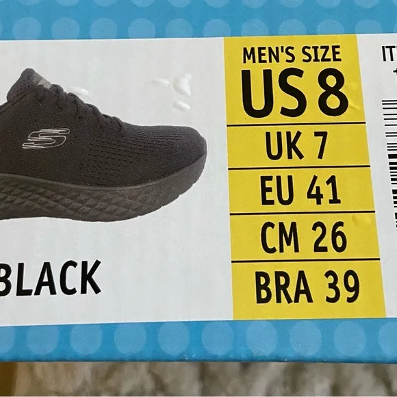 Skechers Men’s Air-Cooled Memory Foam Sneakers Black