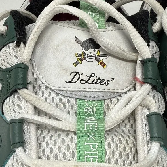 Skechers One Piece Shoes Mens 9 D'lite Roronoa Zoro Limited Edition Sneakers