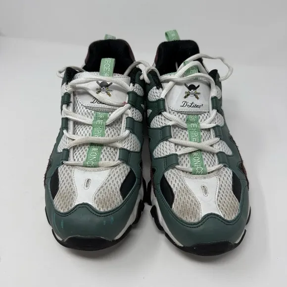 Skechers One Piece Shoes Mens 9 D'lite Roronoa Zoro Limited Edition Sneakers
