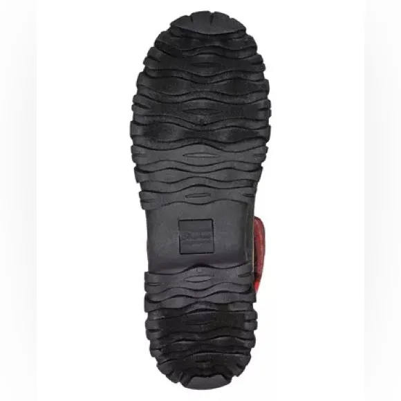 SKECHERS PLAID WINTER DUCK BOOTS