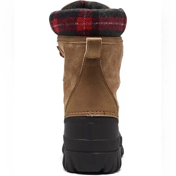 SKECHERS PLAID WINTER DUCK BOOTS