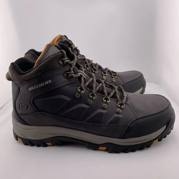 Skechers Relment Daggett Men's Boot Brown Extra Wide Fit Water Resistant Hiking