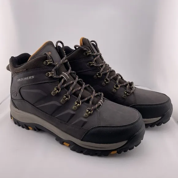 Skechers Relment Daggett Men's Boot Brown Extra Wide Fit Water Resistant Hiking