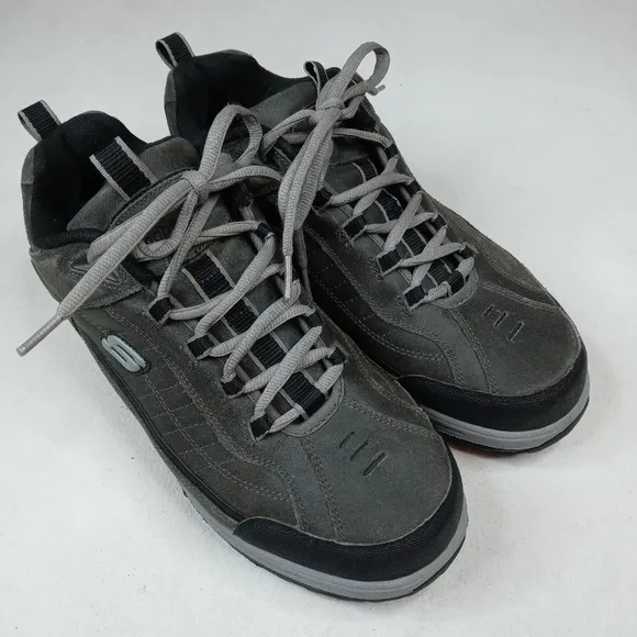 Skechers Shape Ups Nubuck Leather Pebble Taupe Ton