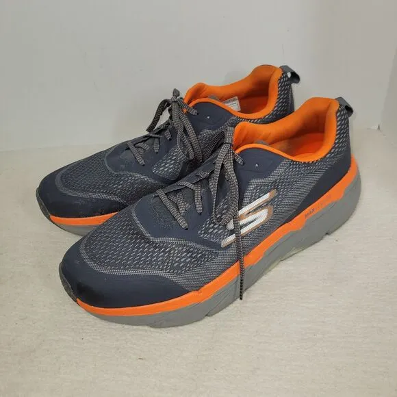 Skechers Shoes Size 13 Mens Gray Orange GoWalk Arch Fit Sneakers Athletic Train