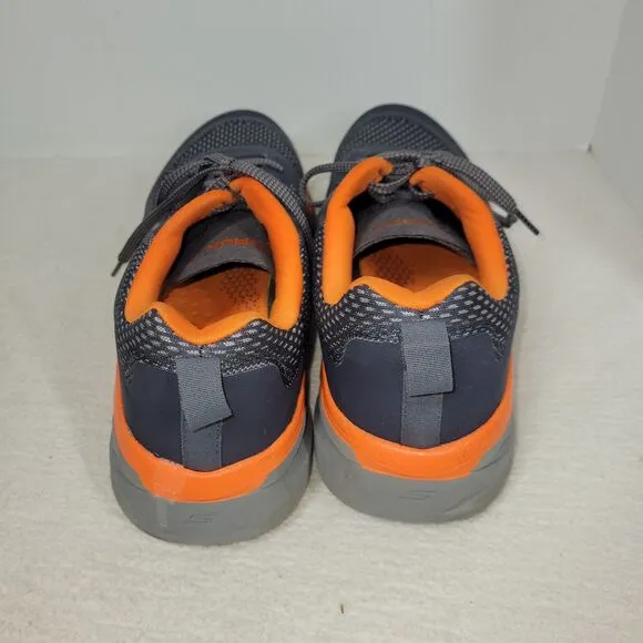 Skechers Shoes Size 13 Mens Gray Orange GoWalk Arch Fit Sneakers Athletic Train