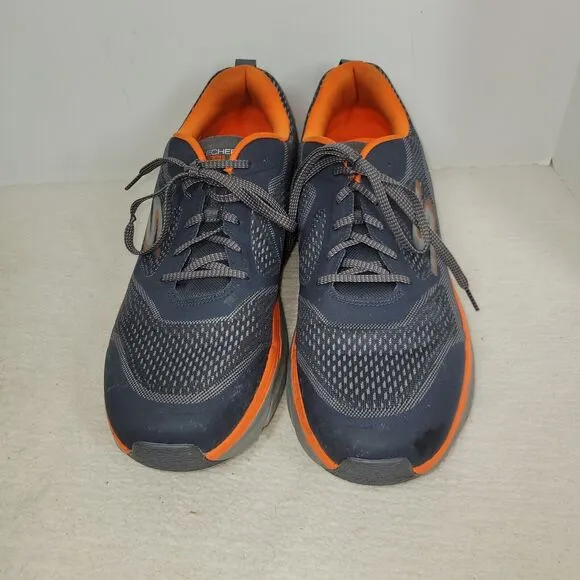 Skechers Shoes Size 13 Mens Gray Orange GoWalk Arch Fit Sneakers Athletic Train