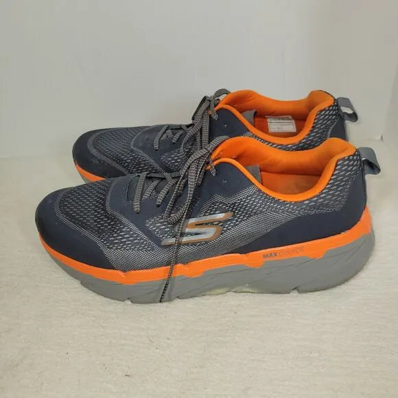 Skechers Shoes Size 13 Mens Gray Orange GoWalk Arch Fit Sneakers Athletic Train