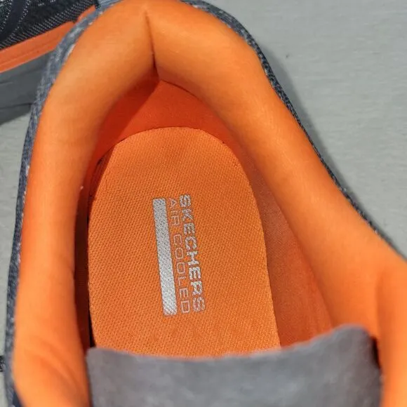 Skechers Shoes Size 13 Mens Gray Orange GoWalk Arch Fit Sneakers Athletic Train