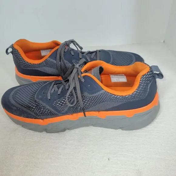 Skechers Shoes Size 13 Mens Gray Orange GoWalk Arch Fit Sneakers Athletic Train
