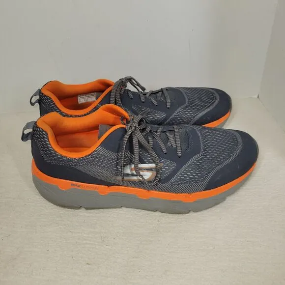 Skechers Shoes Size 13 Mens Gray Orange GoWalk Arch Fit Sneakers Athletic Train