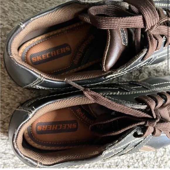 Skechers Talus Ultimatum Men’s Size 11 Brown Leather Lace Up Sneakers Shoes