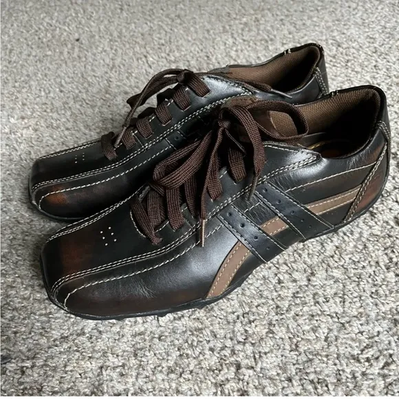 Skechers Talus Ultimatum Men’s Size 11 Brown Leather Lace Up Sneakers Shoes