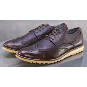 Skechers x Mark Nason Men's Wingtip Dress Shoes Size 10 Leather Chocolate Brown
