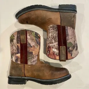 Smoky Mountain Cowboys Boots Boys 2.5 Girls Buffalo Western Leather Camo Spring