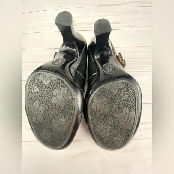Sofft Women's Mary Jane Pumps Shoes Size 5.5 M Black Leather Söfft