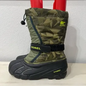 Sorel Camo Print Flurry Winter Boots