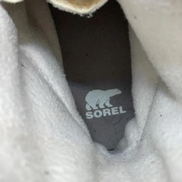 Sorel - Expolorer Classic Lace Up Winter Boots - Neutral Cream / Blue - 9