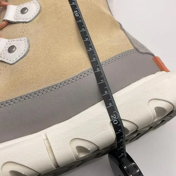 Sorel - Expolorer Classic Lace Up Winter Boots - Neutral Cream / Blue - 9