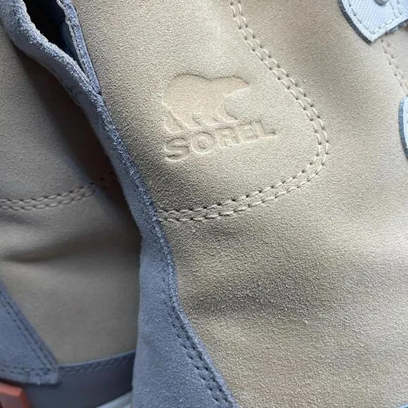 Sorel - Expolorer Classic Lace Up Winter Boots - Neutral Cream / Blue - 9