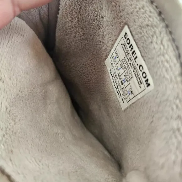 SOREL Girls Size 6Y Women's 7.5 NEWBIE Oxford Tan Winter Boots