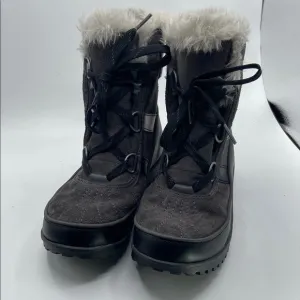 Sorel Gray Winter &amp; Rain Boots with Fur Lining