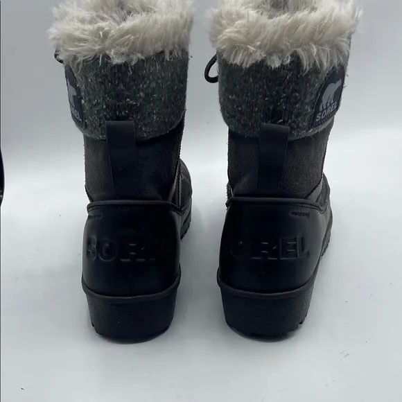Sorel Gray Winter &amp; Rain Boots with Fur Lining