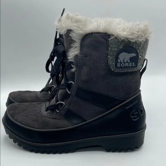 Sorel Gray Winter &amp; Rain Boots with Fur Lining
