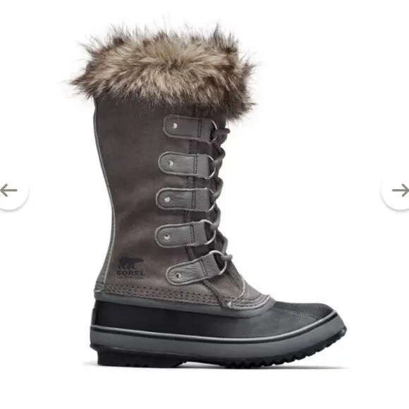 Sorel Joan of arctic faux fur cuff winter waterproof‎ boots size 6