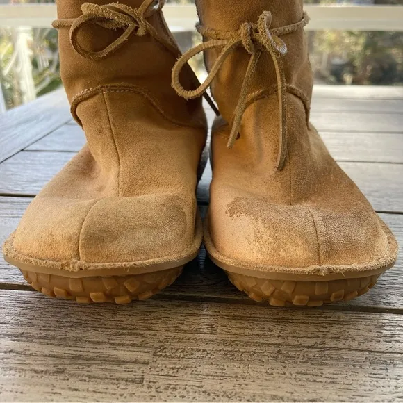 Sorel Malina Leather Fur Lined Winter Boots Womens Size 8