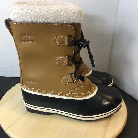 Sorel Men's Caribou Winter Snow Boots Waterproof  Brown Size US 7 NY1963-259